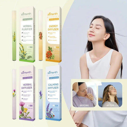 Herbal Lung Purifier Protect Liver Cleansing Stick Relieve Driving Fatigue Drowsiness Refreshing Mint Essential Energy Pen