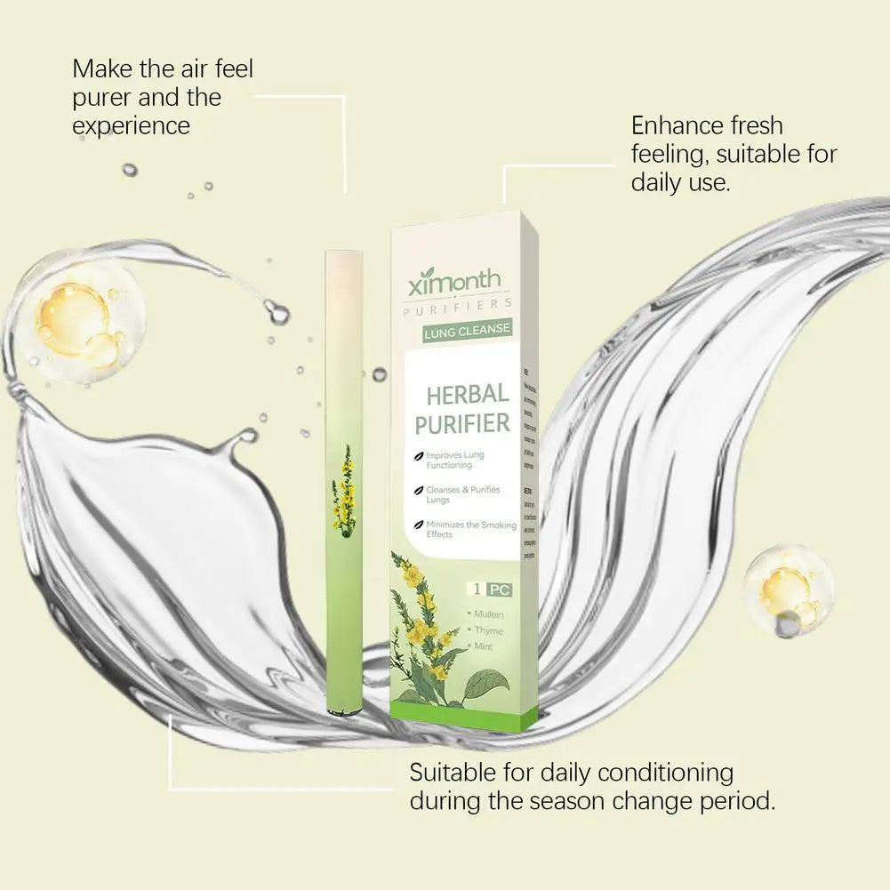 Herbal Lung Purifier Protect Liver Cleansing Stick Relieve Driving Fatigue Drowsiness Refreshing Mint Essential Energy Pen