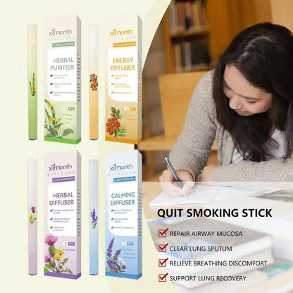 Herbal Lung Purifier Protect Liver Cleansing Stick Relieve Driving Fatigue Drowsiness Refreshing Mint Essential Energy Pen